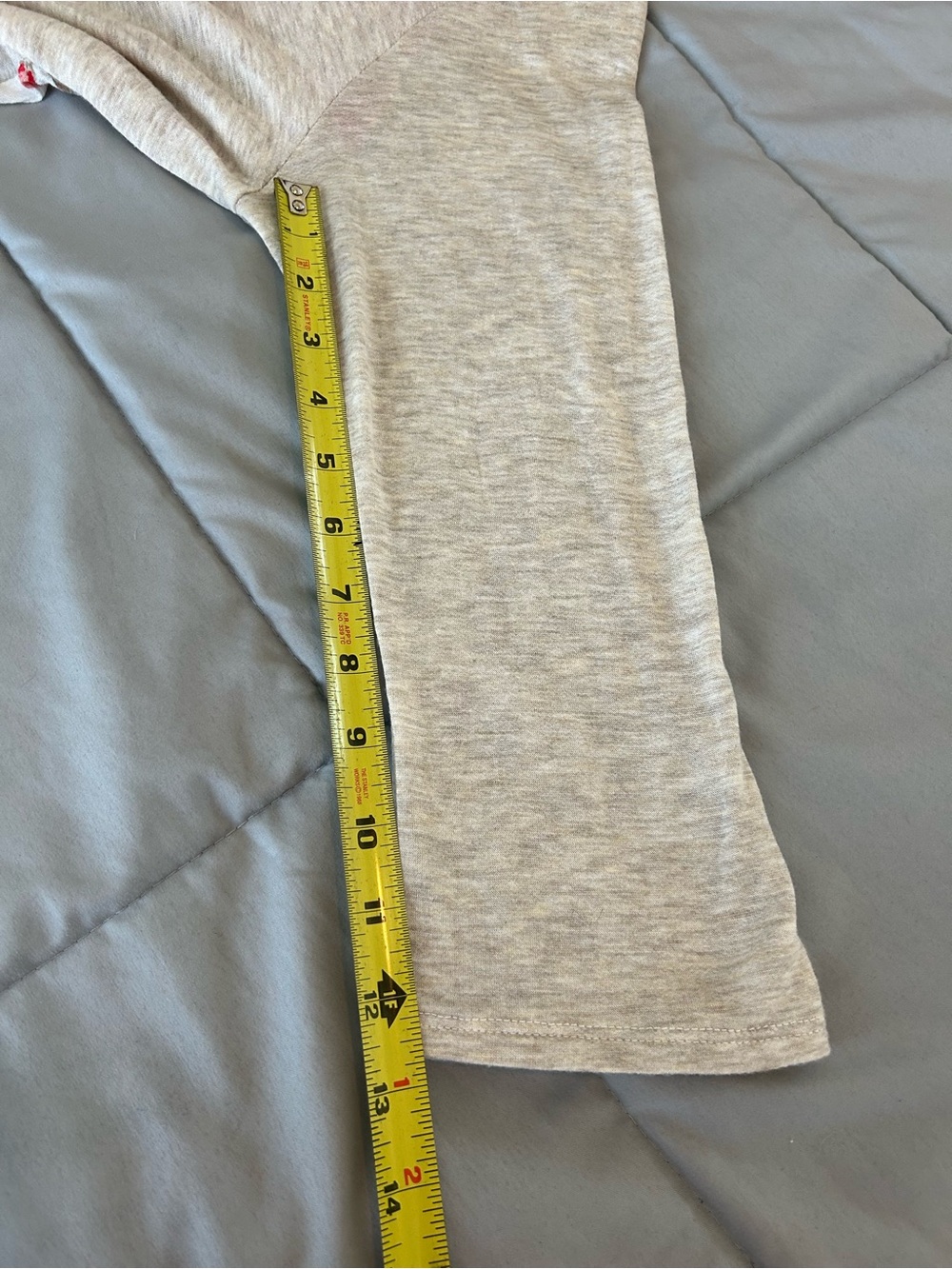 Cream Crewneck Tunic Top with Floral Back Pattern - Picture 8 of 9